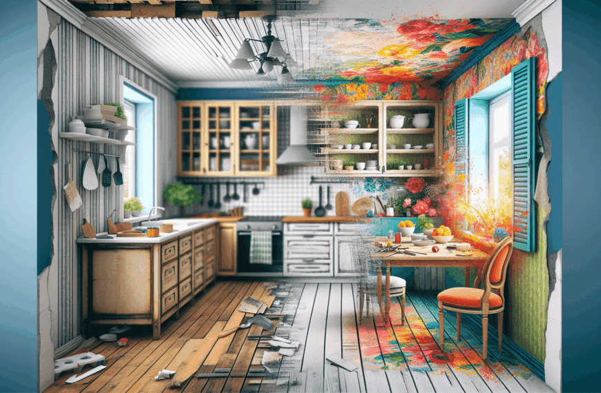 Transformación Vibrante: De Cocina Anticuada a Espacio Moderno sin Renovación Extensa