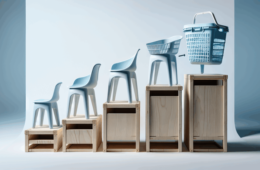 De Taburete a Cesto: La Revolución del Plástico en el Diseño Moderno para la Colada