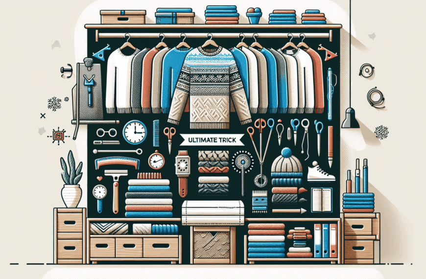 Ahorra Espacio Este Invierno con el Método Innovador para Organizar Tus Jerséis