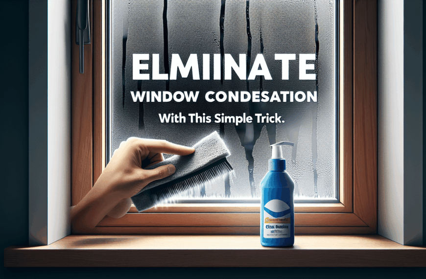 Elimina la Condensación en Tus Ventanas con Este Sencillo Truco
