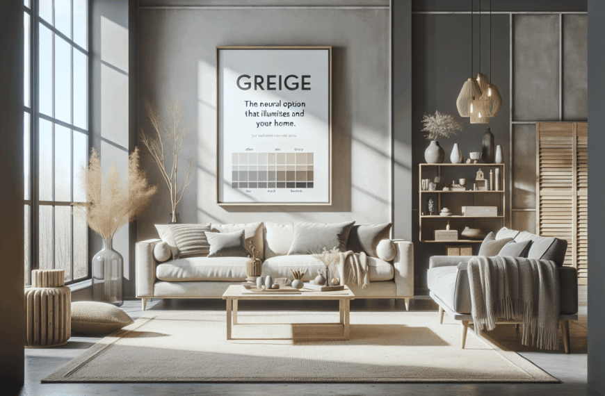 Greige: La Opción Neutra que Ilumina y Sereniza Tu Hogar