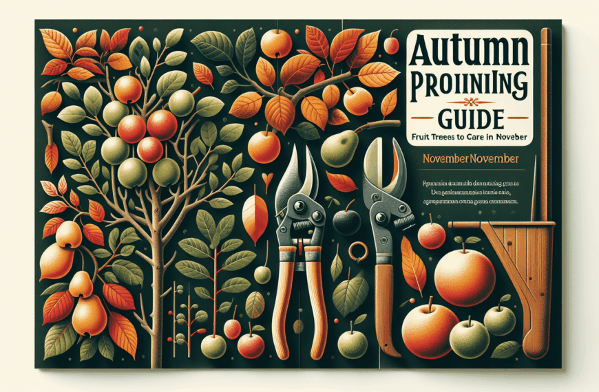 Guía de Poda Otoñal: Árboles Frutales y Plantas a Cuidar en Noviembre