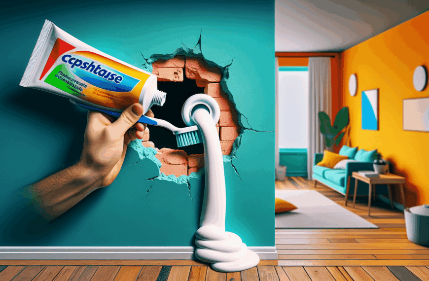 Pasta Dental: El Ingenioso Método para Rellenar Agujeros en Paredes Sin Masilla