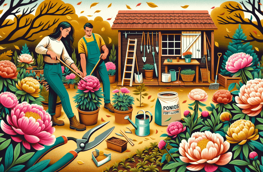 Guía Completa de Cuidado Otoñal para Peonías Vigorosas