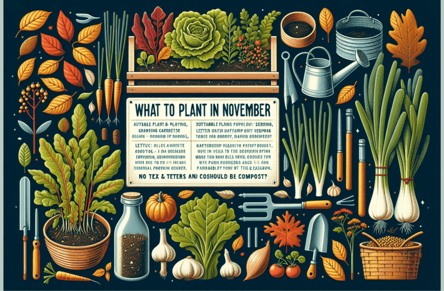 Guía de Cultivo Otoñal: Descubre Qué Sembrar en Noviembre para un Huerto Próspero