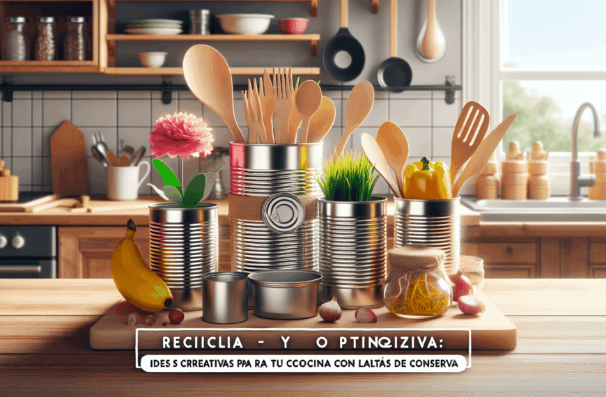 Recicla y Optimiza: Ideas Creativas para tu Cocina con Latas de Conserva