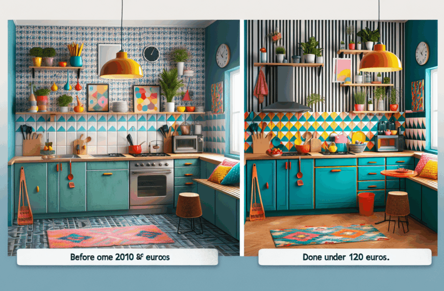 Renovación Retro: Una Cocina de los 80 se Transforma en un Espacio Vibrante por Solo 120 Euros