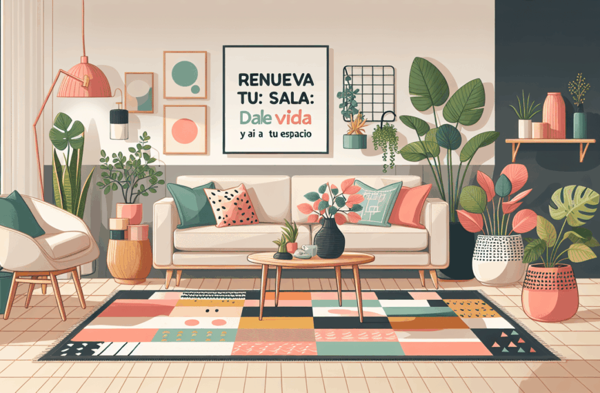 Renueva Tu Sala: Dale Vida y Color a Tu Espacio