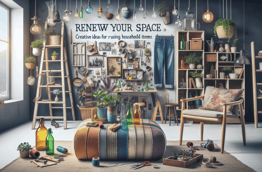 Renueva tu Espacio: Ideas Creativas para Reutilizar Objetos del Hogar