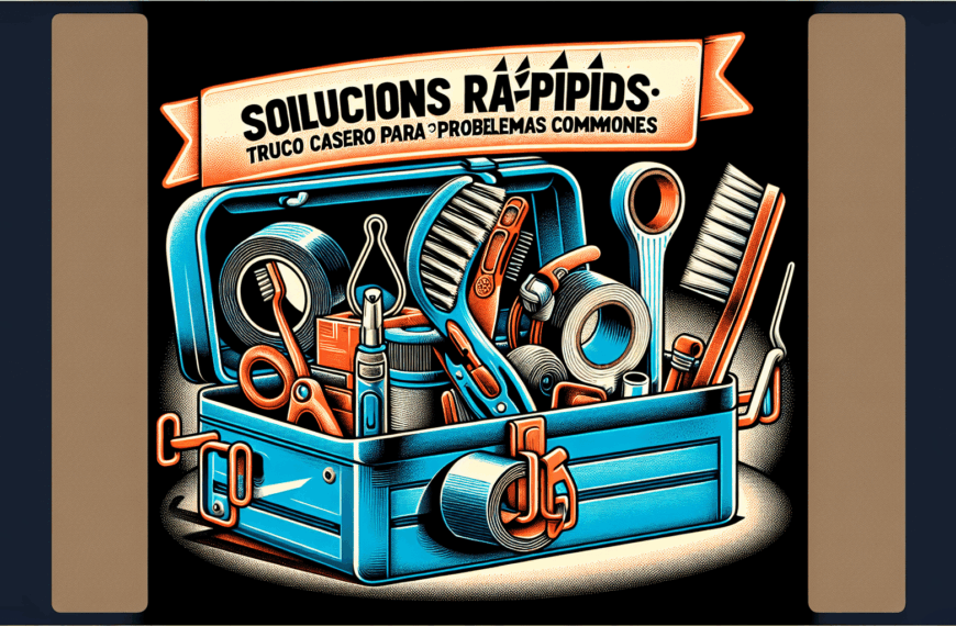 Soluciones Rápidas: Truco Casero para Problemas Comunes