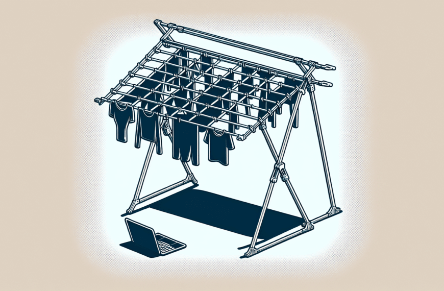 Seca tu Ropa con Estilo: Innovador Tendedero Plegable y Extensible de Japón