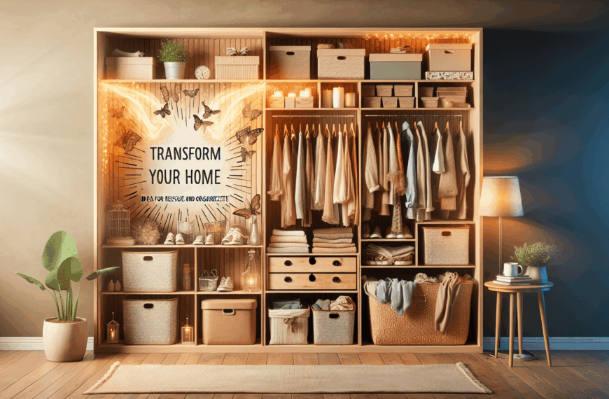 Transforma Tu Hogar: Ideas Para Reutilizar y Organizar un Armario Impecable