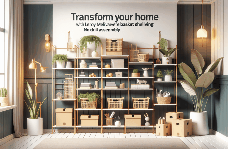 Transforma Tu Hogar con la Innovadora Estantería de Cestas de Leroy Merlin: Montaje Sin Taladros
