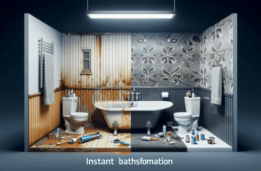 Transformación Instantánea de Baños: Uso Innovador de Revestimientos y Papel Pintado para un Impacto Visual Impactante