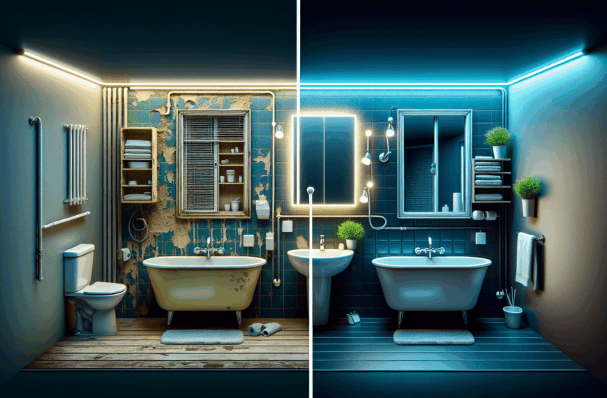 Renovación Brillante: Revitaliza tu Pequeño Baño sin Cambios en la Fontanería