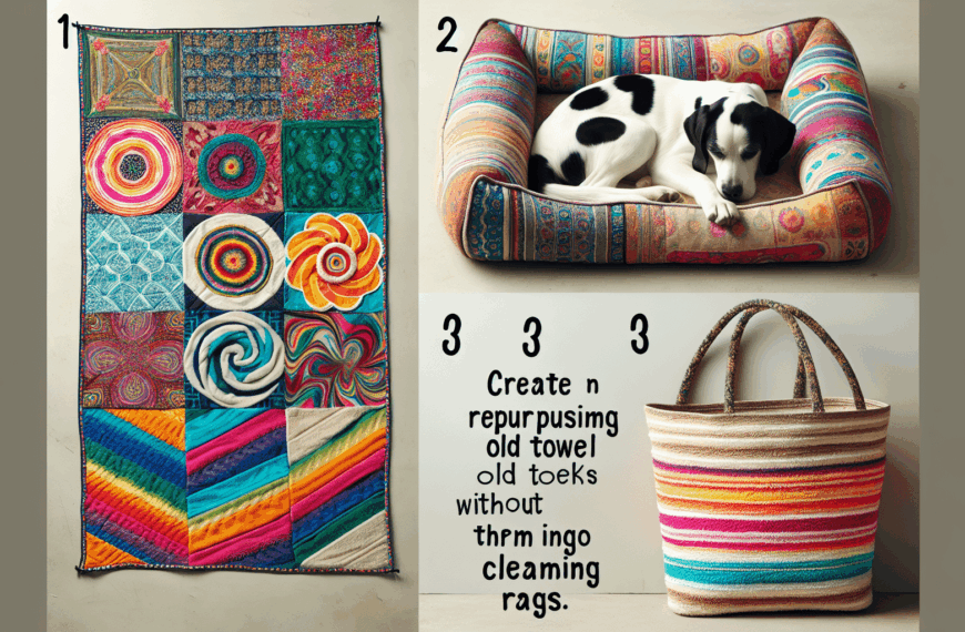 Nuevas Ideas para Darle una Segunda Vida a tus Toallas Viejas sin Usarlas como Trapos de Limpieza