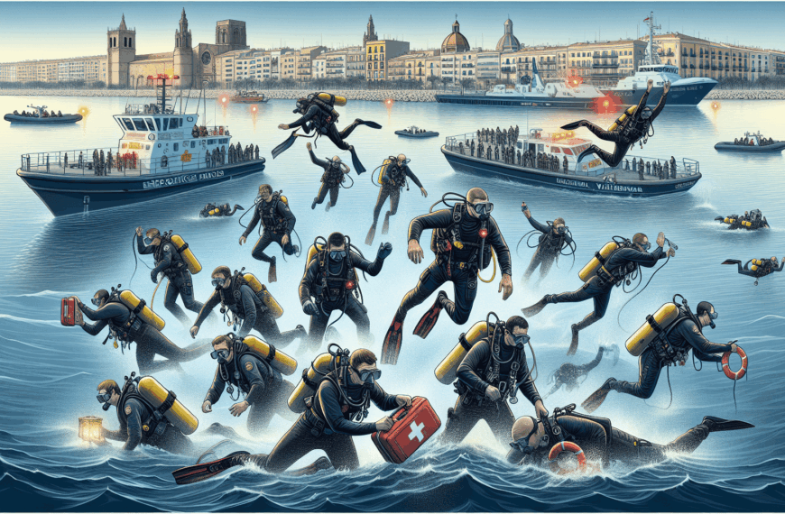 Voluntarios Especializados En Rescate Subacuático Y Primeros Auxilios Intervienen En Valencia Para Ofrecer Su Ayuda