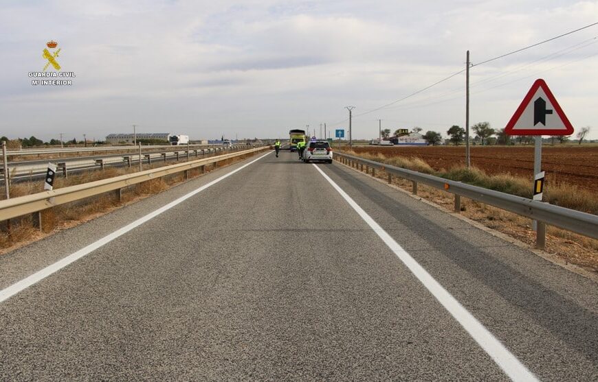 La Guardia Civil investiga a un conductor por un accidente mortal en Argamasilla de Alba