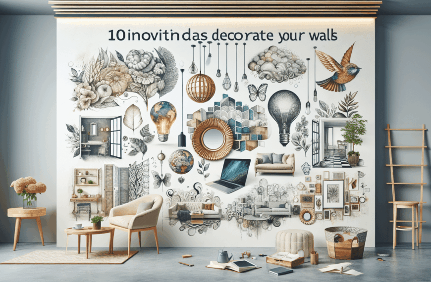 Transforma tu Hogar: 10 Ideas Creativas para Revitalizar tus Paredes