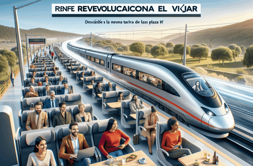 Renfe Transforma el Turismo: Presentamos la Innovadora Tarifa para Plazas H