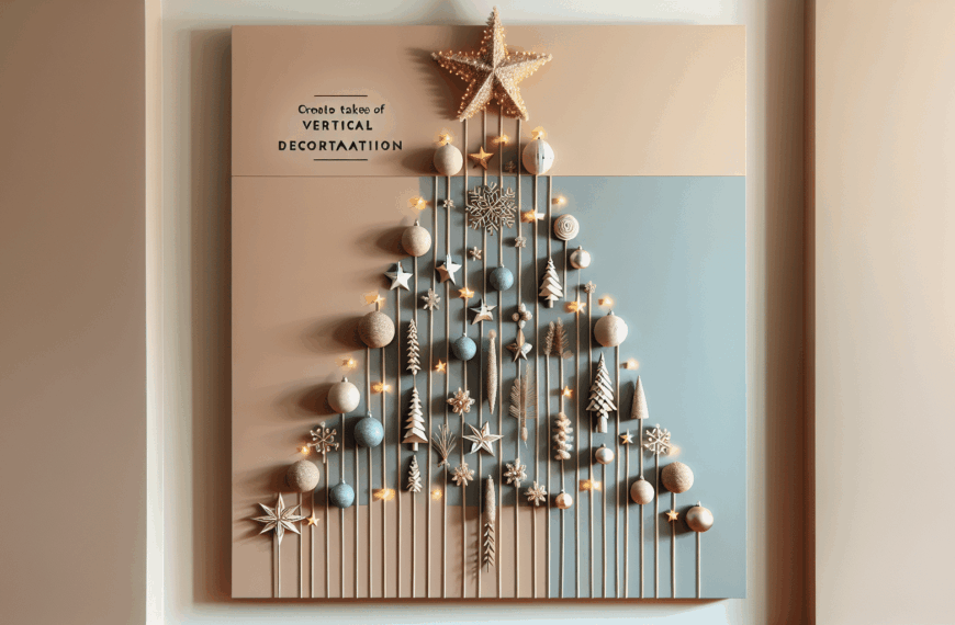 Decoración Vertical: Crea Tu Propio Árbol de Navidad en la Pared