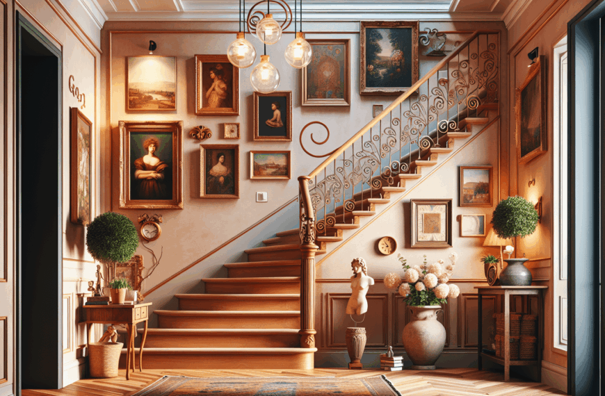 Cautiva tus Escaleras: Ideas Creativas para Decorar con Obras de Arte