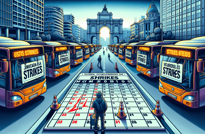 Calendario de Huelgas de Autobuses en España: Fechas Clave y Detalles de la Nueva Ola de Paros