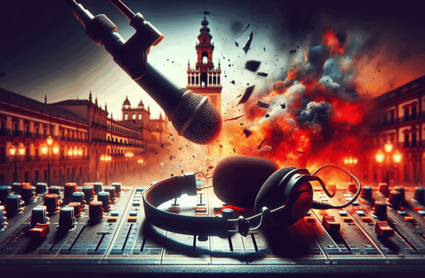 Incidente Inesperado: Un Micro Abierto Revela Secretos Durante una Emisión en Vivo con Juanma Moreno en Sevilla