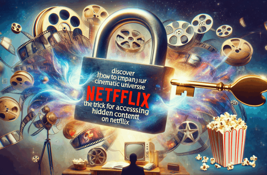 Descubre Cómo Ampliar Tu Universo Cinematográfico: El Truco Para Acceder a Contenido Oculto en Netflix