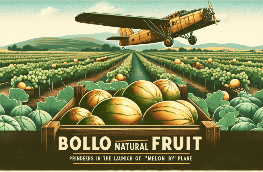 Bollo Natural Fruit: Pioneros en el Lanzamiento del ‘Melón por Avión’