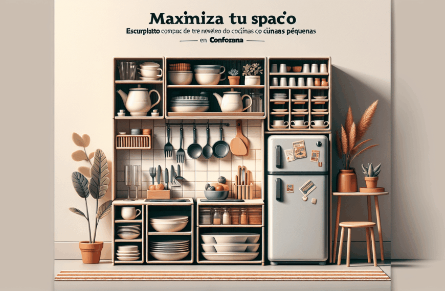 Maximiza Tu Espacio: Escurreplatos Compacto de Tres Niveles para Cocinas Pequeñas en Conforama