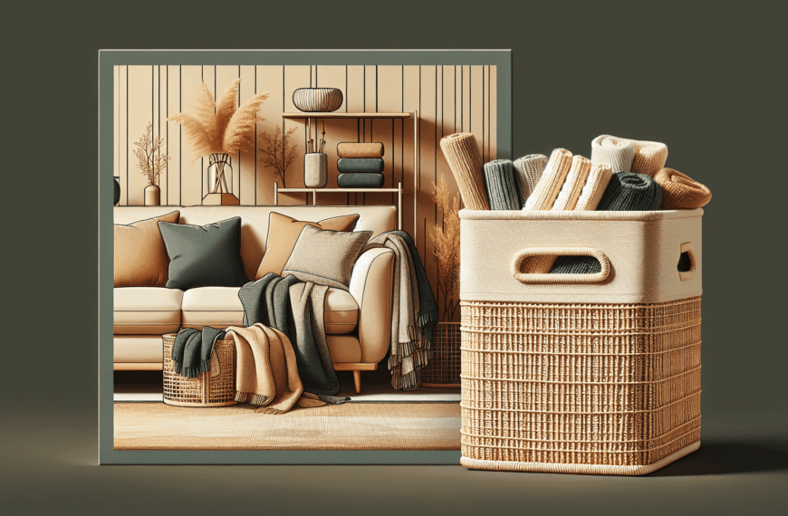 Organiza tu Sala: La Cesta Ideal de Ikea para tus Mantas del Sofá