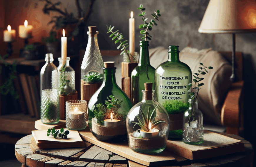Transforma Tu Espacio: Inspiradoras y Sostenibles Creaciones con Botellas de Cristal