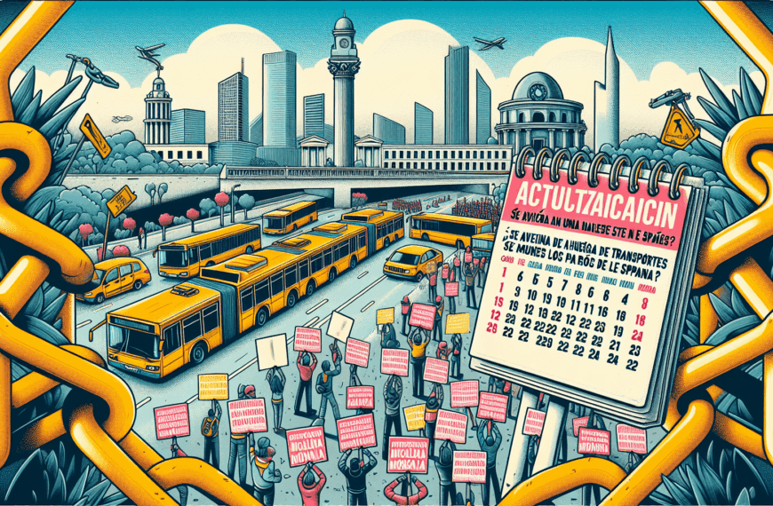 Atención: Posible Huelga de Transportes en España Este Lunes y Nuevas Fechas de Paros Reveladas
