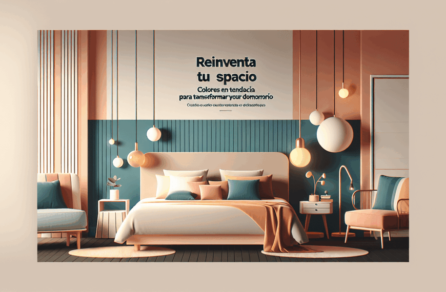 Reinventa Tu Espacio: Colores en Tendencia para Transformar tu Dormitorio