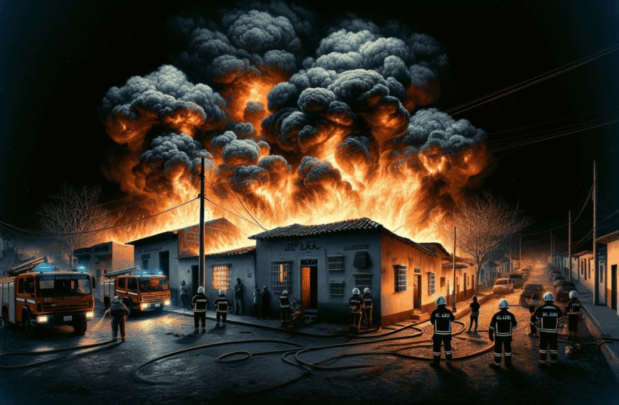 Trágico Incendio en El Algar, Cartagena: Un Residente Pierde la Vida