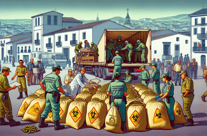 Operativo en Cáceres: Decomisan 9 Toneladas de Aceitunas Potencialmente Peligrosas para la Salud