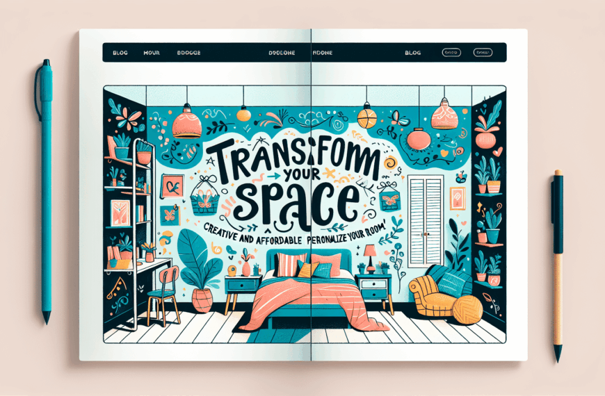 Transforma Tu Espacio: Ideas Creativas y Asequibles Para Personalizar Tu Habitación