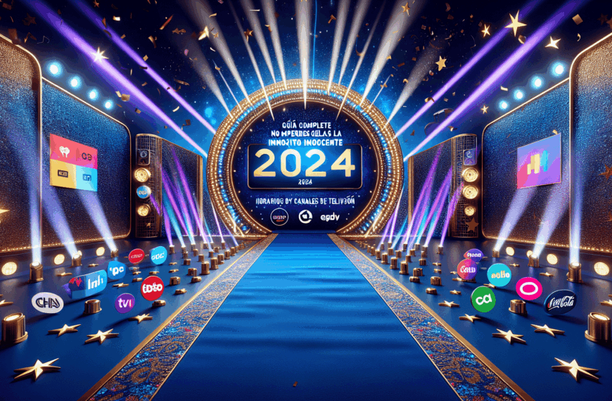 Guía Completa para No Perderse la Emocionante Gala Inocente Inocente 2024: Horarios y Canales de Televisión