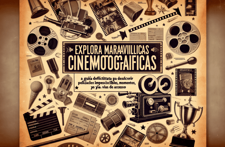 Explora Maravillas Cinematográficas: Guía Definitiva Para Descubrir Películas Imprescindibles, Momentos Ideales y Vías de Acceso