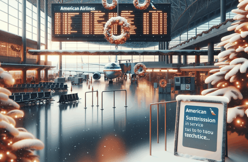 American Airlines Suspende Vuelos en la Víspera de Navidad por Fallos Técnicos