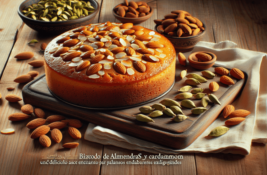 Bizcocho de Almendras y Cardamomo: Un Delicioso Encanto para Paladares Exigentes