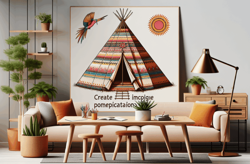 Integrando un Tipi en tu Hogar: Estilo Creativo y Funcionalidad Decorativa