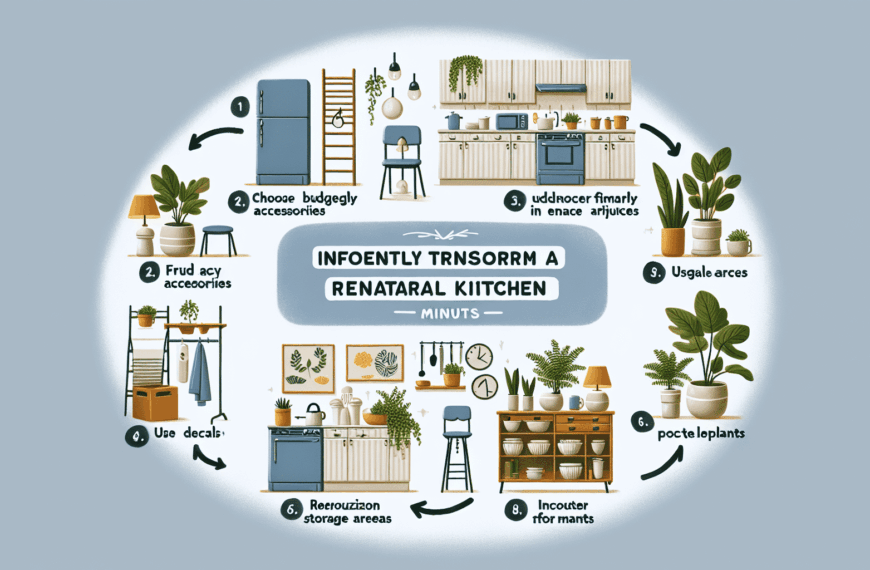 Renueva tu Cocina de Alquiler en Minutos: Soluciones Económicas y Creativas