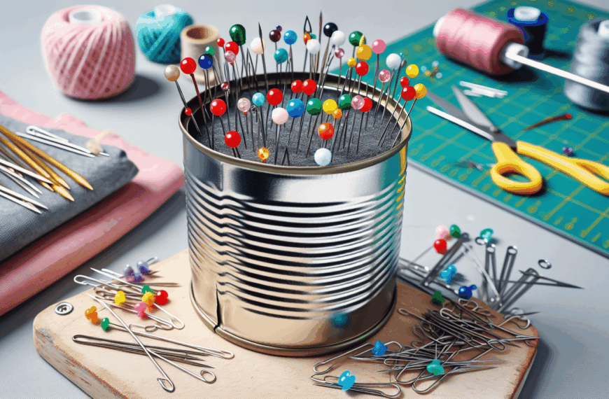 Convierte una Lata de Sardinas en un Útil Acerico: ¡Adiós al Desorden de Agujas y Alfileres!