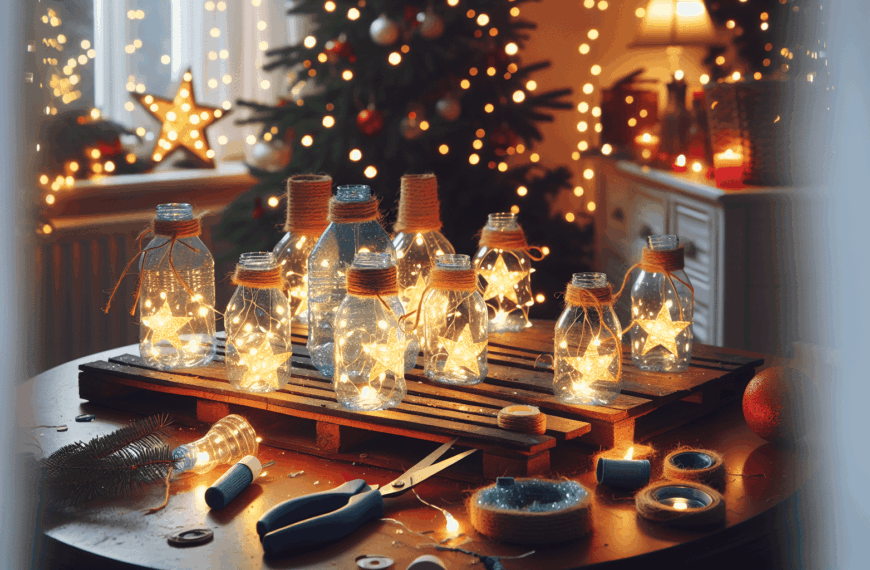 Crea Encantadoras Luces Navideñas con Botellas de Plástico Recicladas