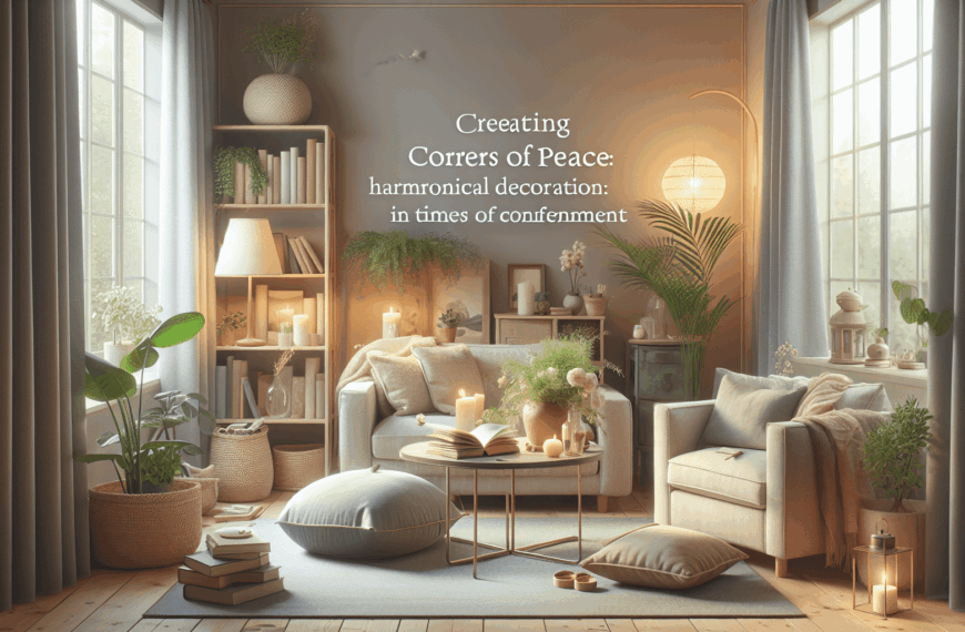 Creando Rincones de Paz: Decoración Armoniosa y Funcional en Épocas de Confinamiento
