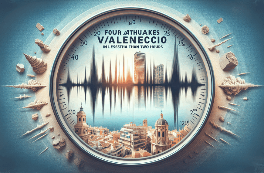 Cuatro Terremotos Sacuden Valencia en Menos de Dos Horas