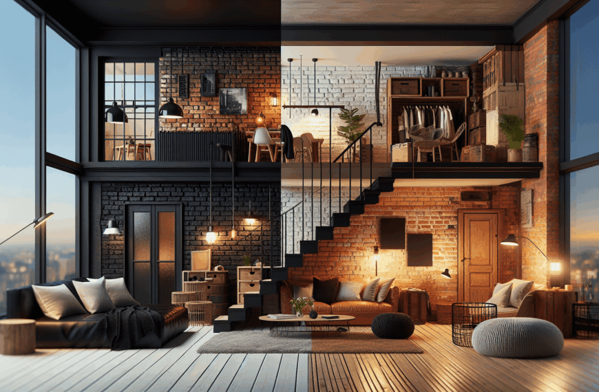 De Negro a Ladrillo: La Metamorfosis Estilística de un Apartamento Singular