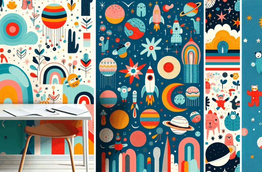 Transforma el Dormitorio Infantil: Papeles Pintados Únicos y Estilosos